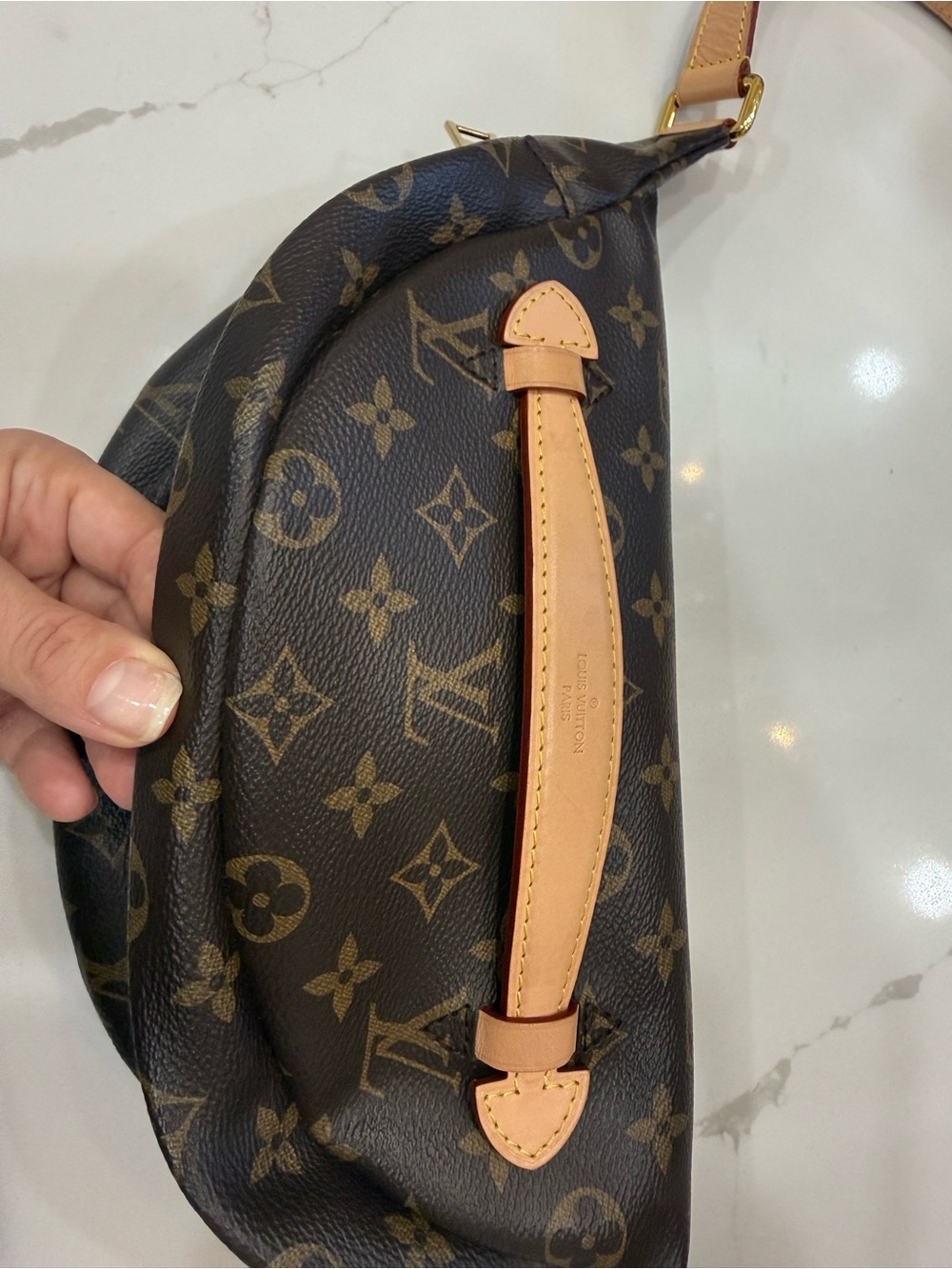 Louis Vuitton Classic Monogram Canvas Crossbody Belt Bag in Brown and Tan - Picture 4 of 11
